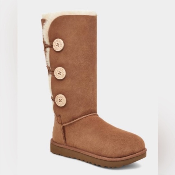 UGG Bailey Button Triplet Shearling Tall Boot - Picture 1 of 16